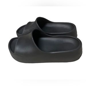 3 inch platform sandals slides with Foot Support